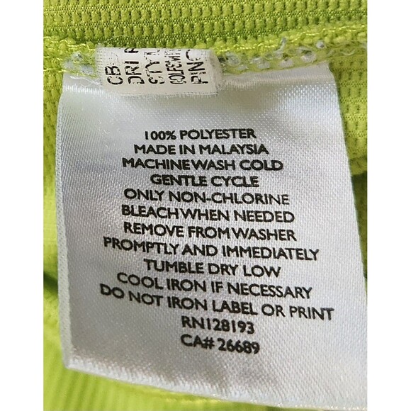 Ping Golf Men's Shirt Medium Pullover Long Sleeve Activewear Logo Neon Green - Picture 6 of 6